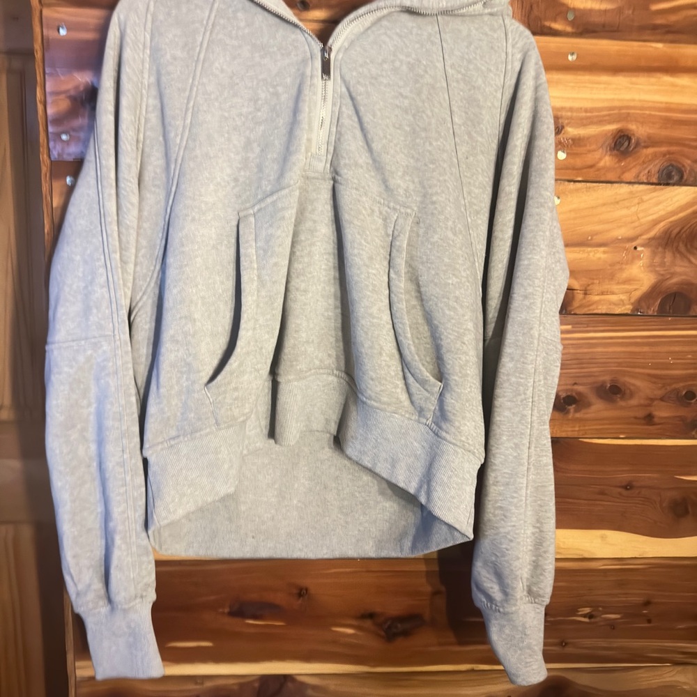 Gray Hoodie with Front Pockets